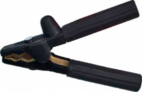 Battery charging pliers, pole sign -, 750 A, 180 mm, black, H 750 SCHWARZ VOLLISOLIERT
