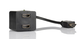 Kabel HDMI 30cm A: HDMI B: HDMI x 2 A: Męskie B: Żeńskie