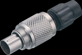 99 0079 102 04 Cable connector M9, series 711, 4-pin, unshielded, solder, IP40
