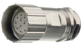 Przemysłowe złącza okrągłe 12-pinowe M23 Montaż na kablu Gniazdo Hummel