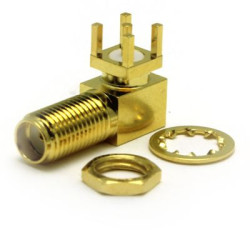 Złącze koncentryczne Płytka drukowana Żeński 50Ω typ złącza Złącze SMA 12.5GHz Przepust