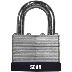 Scan QC0150 Laminated Steel Padlock 50mm