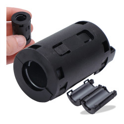 Filtr Ferrytowy - Na Kabel 11mm - Magnetyczny Filtr Zaciskowy z Osłoną