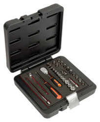 Zestaw nasadek z gniazdem czworokątnym rozmiar napędu 1/4 cala elementy: Bahco