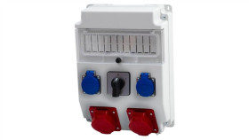 Rozdzielnica Caja 11M - Gniazda 2X16a 5P, 2X230v, 0/1(32A) /11 Modułów/