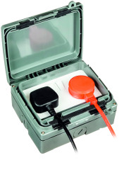 Gniazdo wtykowe Typ G - brytyjski natynkowe Timeguard ścieżki: podwójne z przełącznikiem 13A