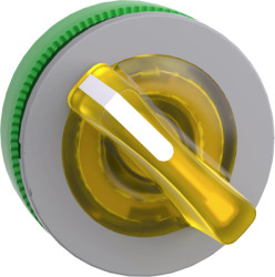 Toggle switch, illuminable, yellow, mounting Ø 30.5 mm, ZB5FK1483C0