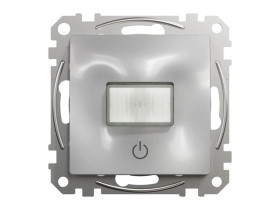 SEDNA DESIGN & ELEMENTS Czujnik ruchu z wyłącznikiem srebrne aluminium SDD113504 SCHNEIDER ELECTRIC