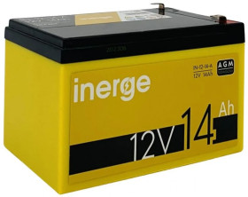 Akumulator VRLA AGM 12V 14Ah (żywotność 3-5lat) INERGE IN-12-14-A