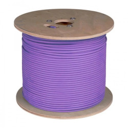 Kabel sieciowy U/FTP kat.6A skrętka 4x2x0,57mm wewnętrzny Dca bezhalogenowy LSOH fioletowy Molex /500m/