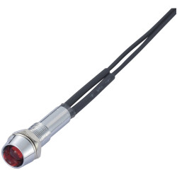 Sedeco 732481 Standard indicator light with bulb Red 1 pc