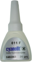 Cyanoacrylate adhesive 20 g bottle, Hönle CYANOLIT CRISTAL 811 F 20G