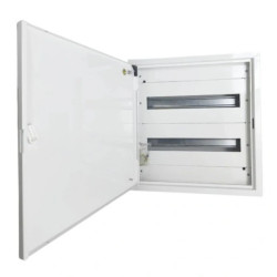 Rozdzielnica natynkowa metalowa 2x18 modułów IP30 (400V AC) 455x436x130mm drzwi pełne Doktorvolt