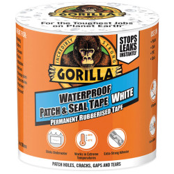 Gorilla Glue 3044741 Gorilla&#xAE; Waterproof Patch &amp; Seal Tape 100mm x 3m White