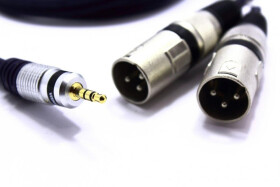 Kabel 2x XLR Wtyk Jack 3.5 Aux 5m MK32B Stereo Vitalco