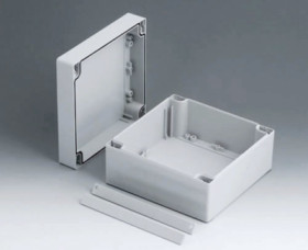 PC enclosure, (L x W x H) 120 x 145 x 90 mm, light gray (RAL 7035), IP66, C2116162