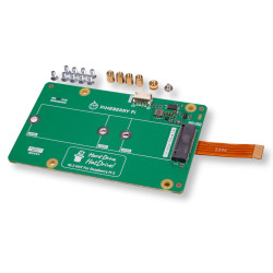 PCIe adapter for Raspberry Pi 5 for NVMe 2230 2242 2280 drives from Pineberry Pi