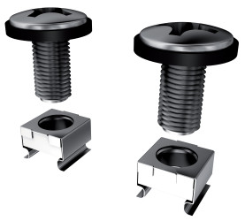 Narzędzia do montażu stelażowego, seria: 49BV50T, typ: Śruby i nakrętki klatkowe, do użytku z: Montaż 19 lub 10 cali,