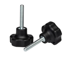 Pokrętło mocujące M5 długość gwintu: 30mm średnica pokrętła 30mm średnica gwintu: 5mm Z wieloma pokrętłami Montaż