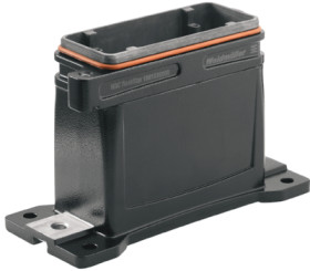 Surface mount housing, size B16, die-cast aluminum, M40, angled, screw locking, IP66/IP68, 1081360000