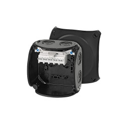 Skrzynka zaciskowa Poliwęglan 70 x 104 x 104mm Czarny IP66, IP67, IP69 HENSEL