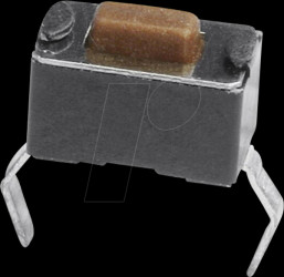 DTS-31N Short stroke button, PCB assembly, 1 NO, 3.5 x 6 x 4.3 mm