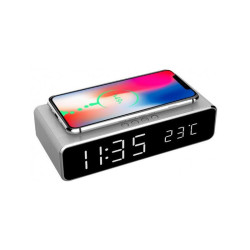 Zegar cyfrowy z funkcją budzika i bezprzew.ładowania