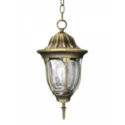 LAMPA OGRODOWA wisząca FLORENCJA 1xE27 IP43 GOLDLUX (Polux) PATYNA