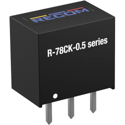 DC converter, 5-40 VDC, 1.65 W, 1 output, 3.3 VDC, 91 % efficiency, R-78CK3.3-0.5