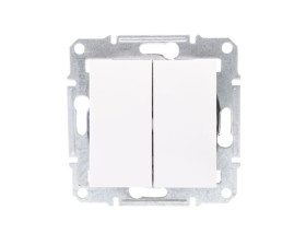 ASFORA Łącznik świecznikowy bez ramki biały EPH0301421