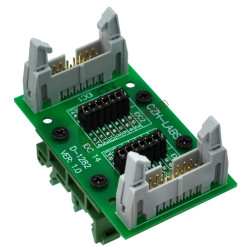 CZH-LABS DIN Rail Mount IDC14 2x7Pin 0.1&quot; Pitch(2.54mm) Header Diagnostic Test Breakout Board.