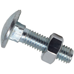 METALMATE MEMCSX0830 Cup Square Hex Bolt &amp; Nut ZP M8 x 30mm Box 50