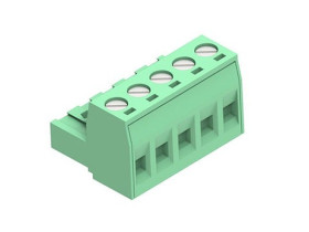 5.08MM EURO PLUG RA GRN 5CKT