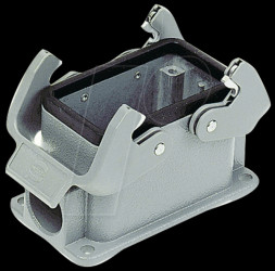 09 30 010 1271 Housing base for socket housing, 10-pin, 2 clip