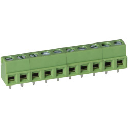 TruConnect 211847 5.08mm 10 Way Low Profile Rising Clamp Terminal Block