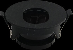 2038 Recessed ceiling ring, GU10, round, swivel, black