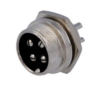 WMIC334-WP Wtyk mikrofonowy na panel (złacze męskie) 4 pin