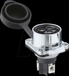 2820 03 TF1CR QuickLock flange-mounted coupling, size 28, 3-pin