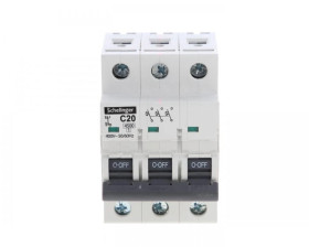 Wyłącznik nadprądowy 3P C 20A 6kA AC SCHELINGER A02-G7-3P-C20