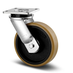 Koło samonastawne średnica kabla 250mm Płyta Tente 3400kg wysokość całkowita 305mm