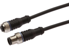 Złącze kablowe M12 żeński 4pin prosty M12 męski 4pin prosty 4x0,34mm² z kablem 0,6m PUR VK060F25