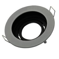 Oprawa Malachit-O-S szaro-czarna okrągła stop alu i cynku