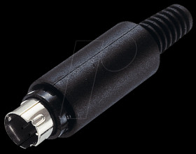 MINI-DIN 8-pin plug