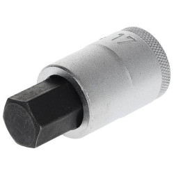 Gedore 6154040 Screwdriver Bit 1/2&quot; Internal Hexagon 17 mm