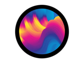 Waveshare 5inch HDMI Round Touch Display, 1080 × 1080, IPS, 10-Point Touch, Optical Bonding Toughened Glass Panel