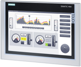 Panel HMI 12,1 cala Siemens SIMATIC rozdzielczość: 1280 x 800 TFT IP20, IP65 3 x USB, RS485 241 x 330 x 70,5 mm