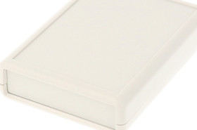 ABS handheld enclosure, (L x W x H) 91 x 66 x 21 mm, light gray (RAL 7035), IP54, 1593SGY