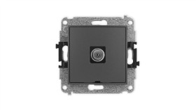 Icon Mechanizm Gniazda Antenowego Pojedynczego Tv, Bez Pola Opisowego...