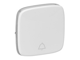 VALENA ALLURE Klawisz biały przycisku przewyłącznikanego no/nc z symbolem dzwonka 755015 LEGRAND