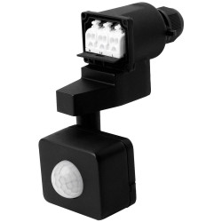 Megaman MM69990 Motion Detector IP65 120&#xB0; Black Ceiling Wall Use